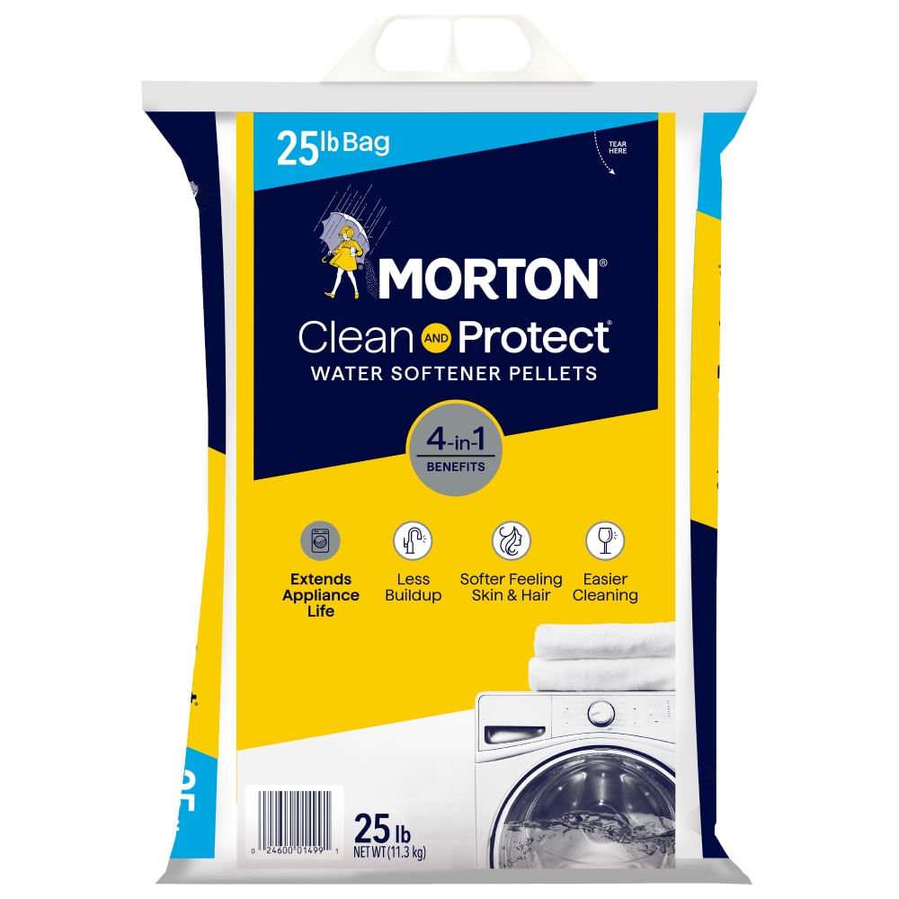 Morton Clean and Protect Water Softener Pellets, 25 lb bag